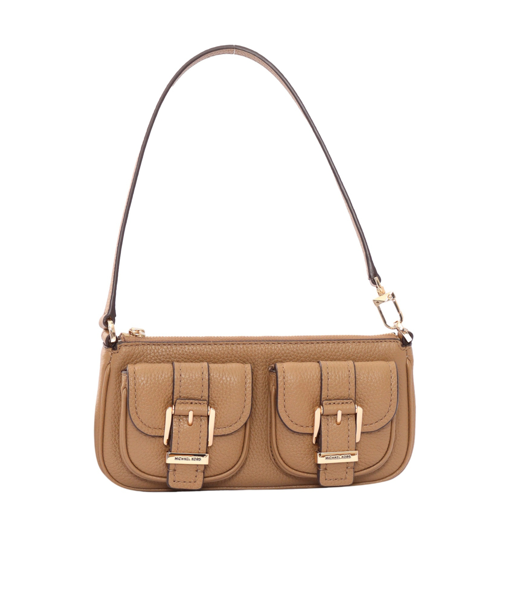 Michael Kors Michael Zoe Buckle Detailed Shoulder Bag In Brown