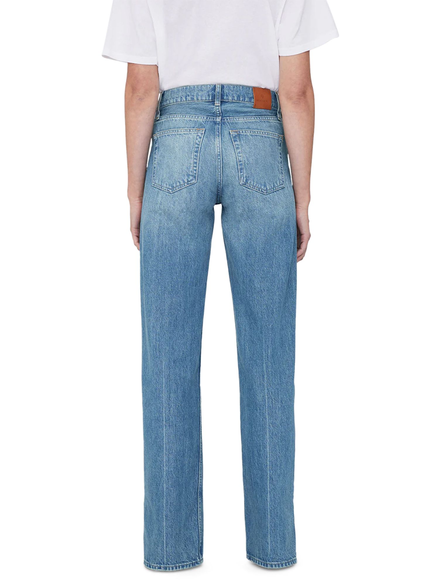 Anine Bing Belt Ring Denim Trousers In Blue