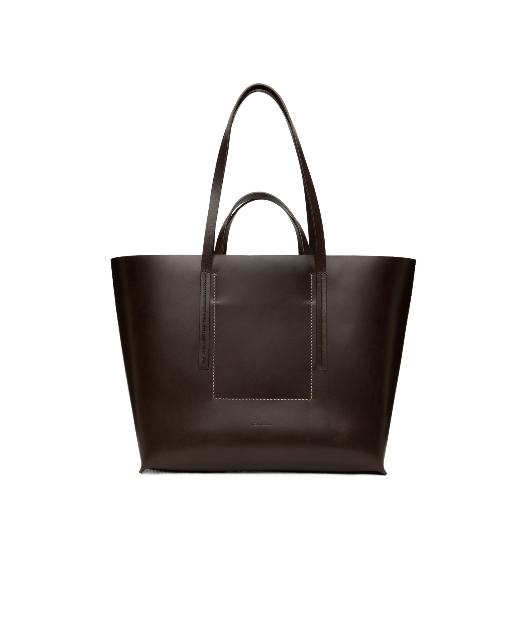 Rick Owens Double Handle Tote Bag In Black