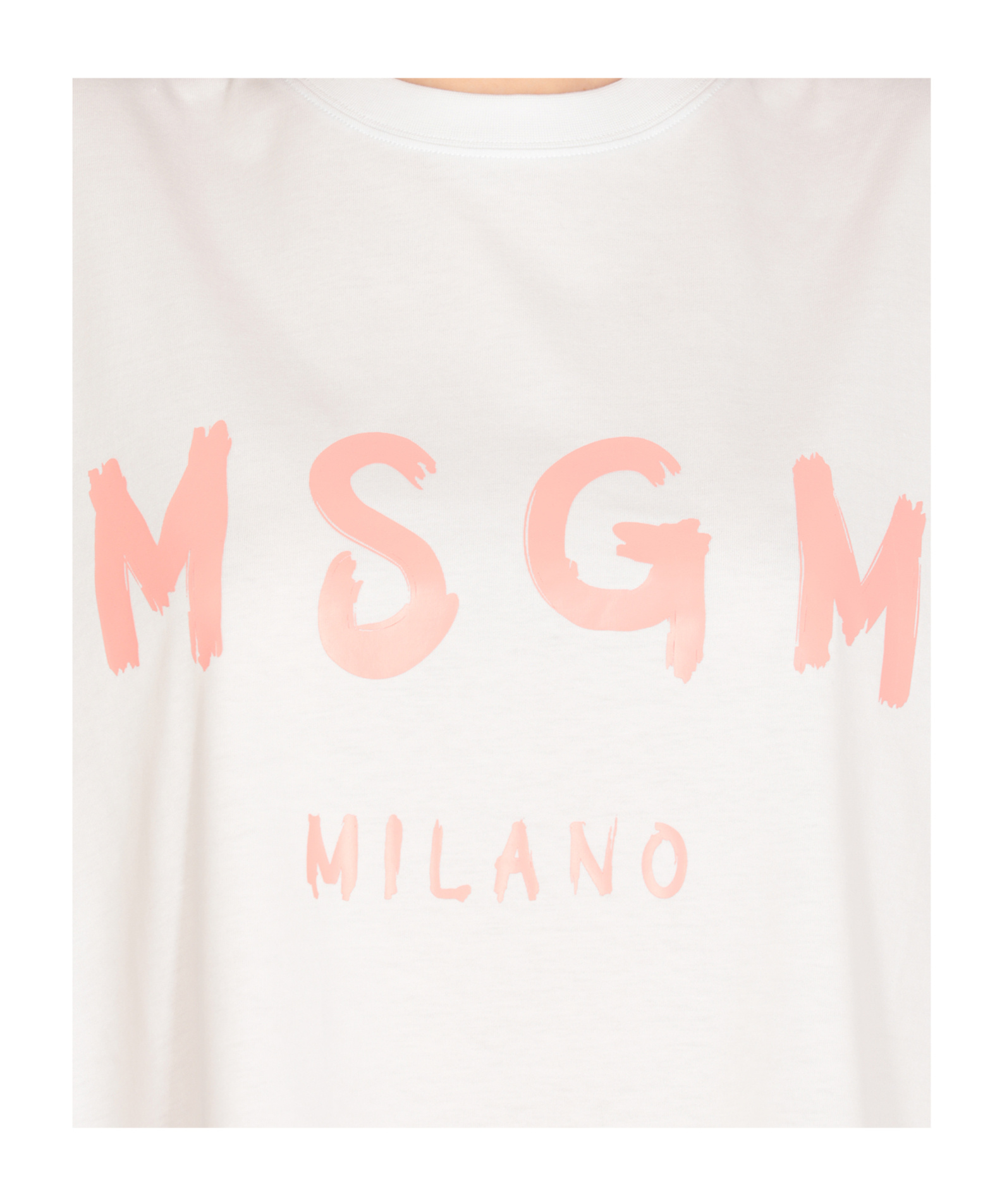 Msgm T-shirt Dress With Print In White