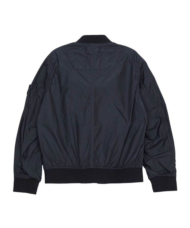 Stone Island Compass-badge Bomber Jacket In Blue