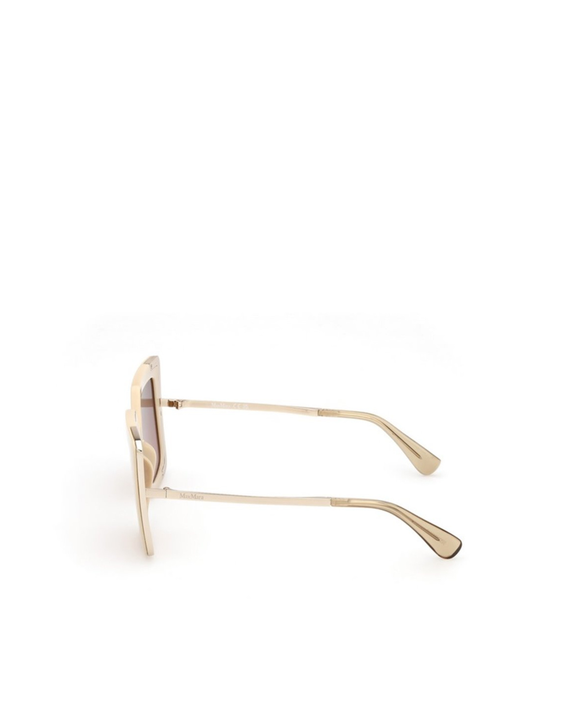 Max Mara Rectangular Sunglasses In Nude