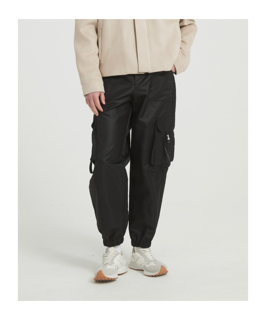 Marissa Chiara Belt Loop Casual Pants In Black
