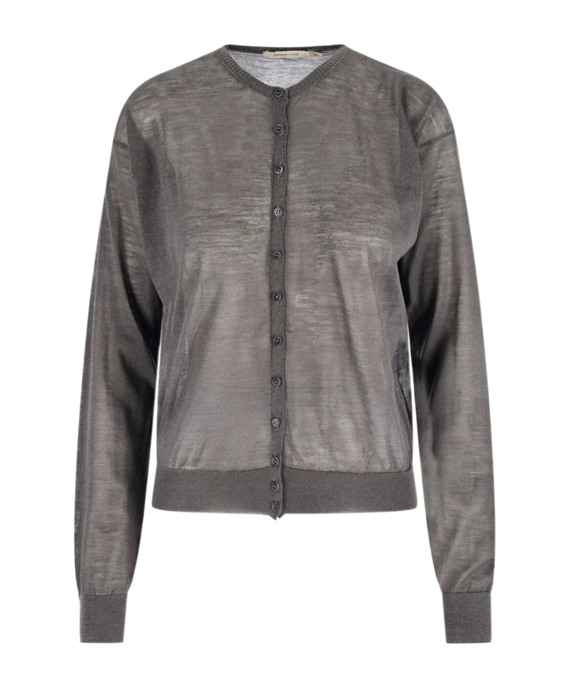 Paloma Wool Long-sleeved Knitted Sweater With Round Neckline In Gray