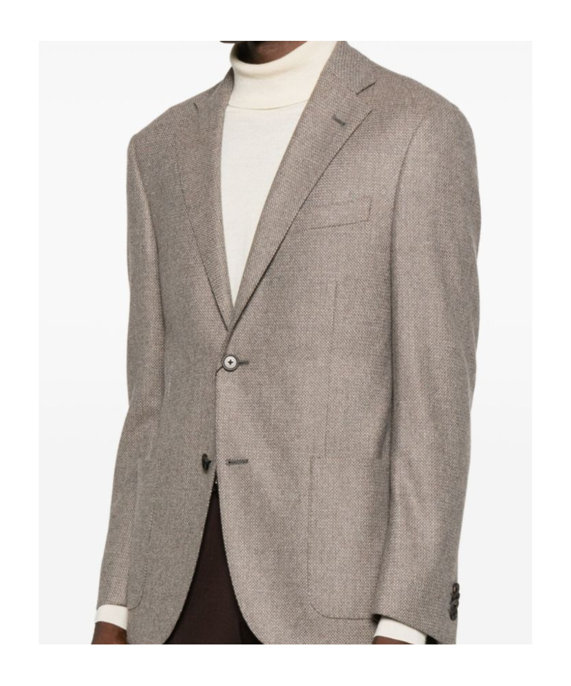 Corneliani Tailored Brown Blazer With Classic Design In Brown