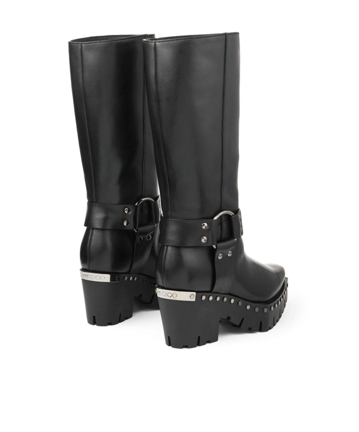 Jimmy Choo Black Quinn Boots In Black