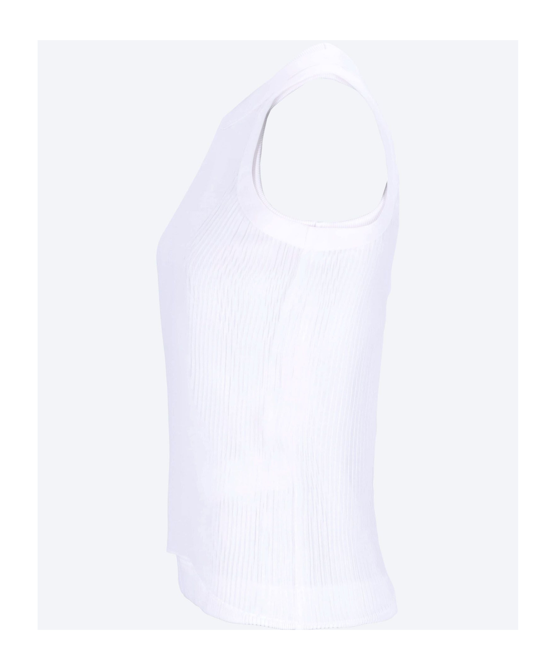 Shop Sacai Crew Neck Sleeveless Vest In White