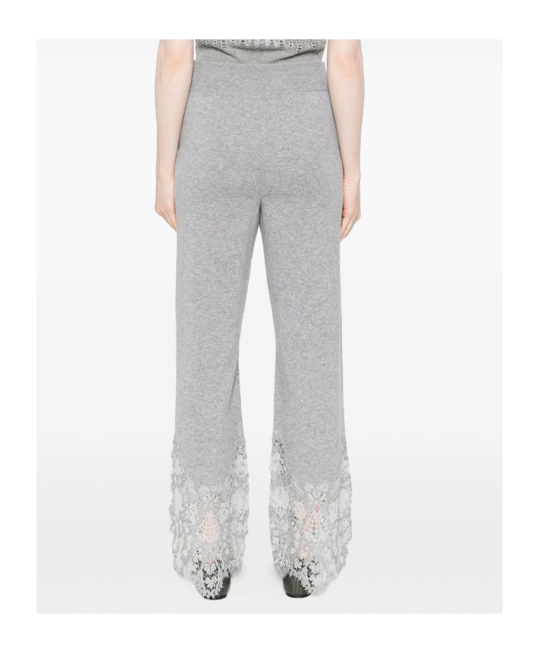 Ermanno Scervino Elastic Waist Casual Pants In Gray