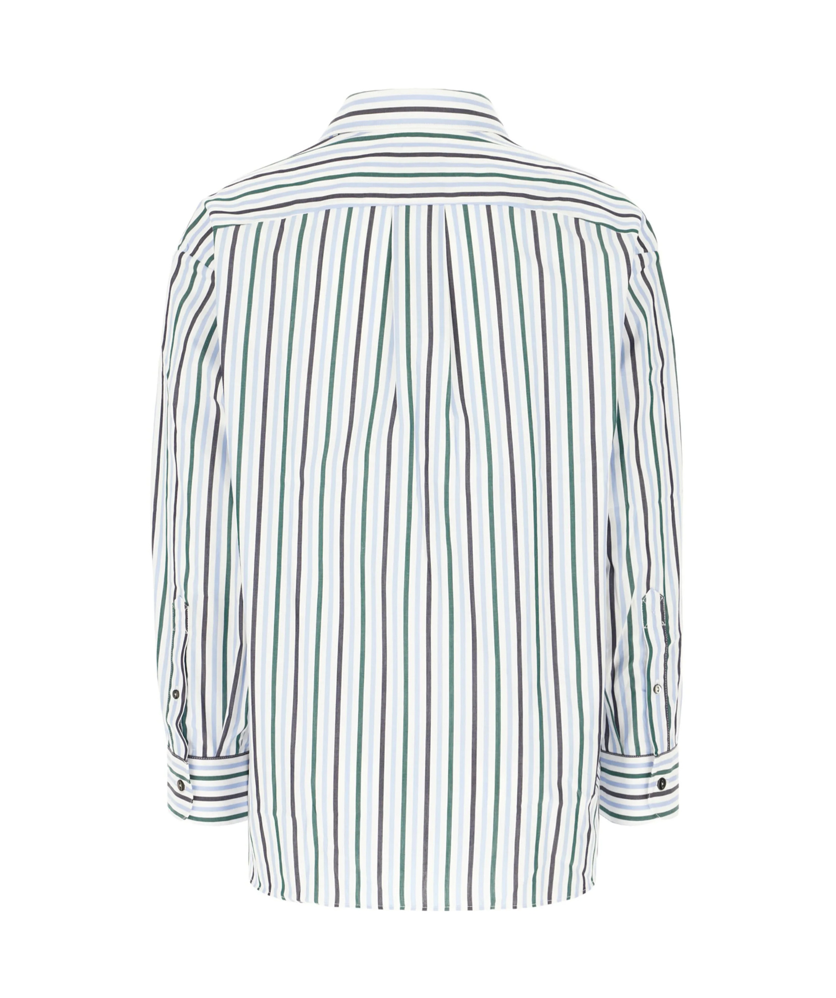 Apc Striped Pattern Shirt Chest Pocket In White