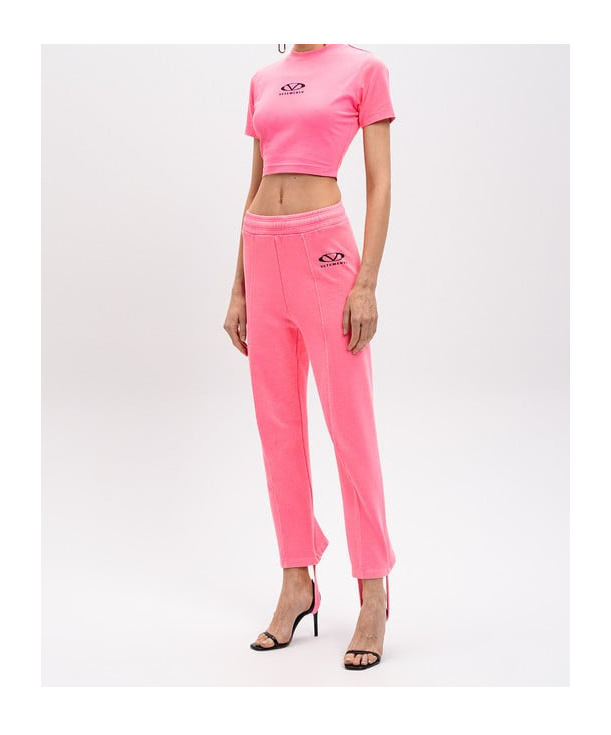 Vetements Elastic Waist Sweatpants In Pink