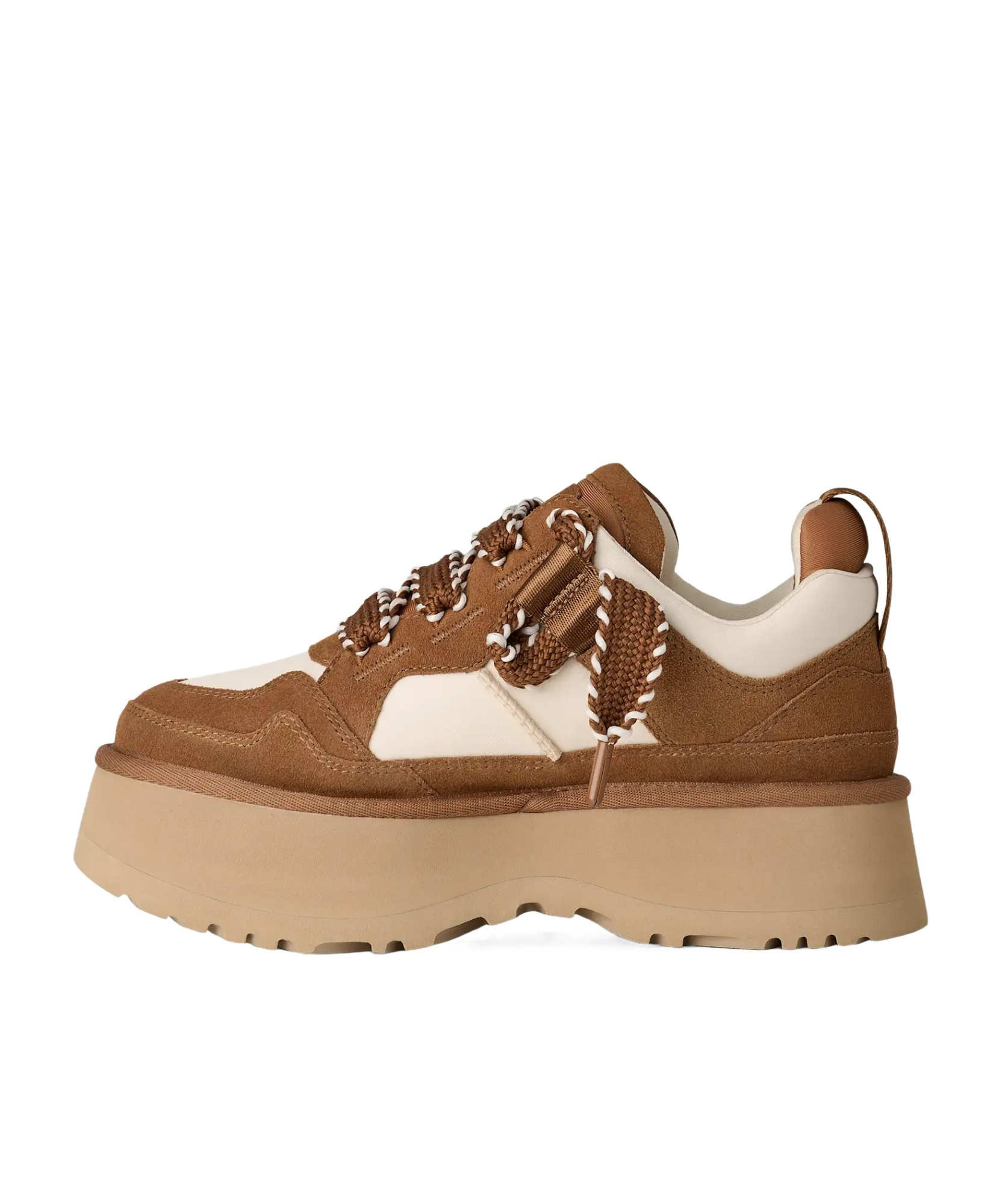 Ugg Astromel Platform Lace-up Sneakers In Brown