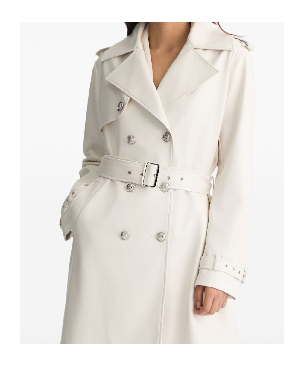Liu •jo Liu Jo Double-breasted Trench Coat With Detachable Waist Belt