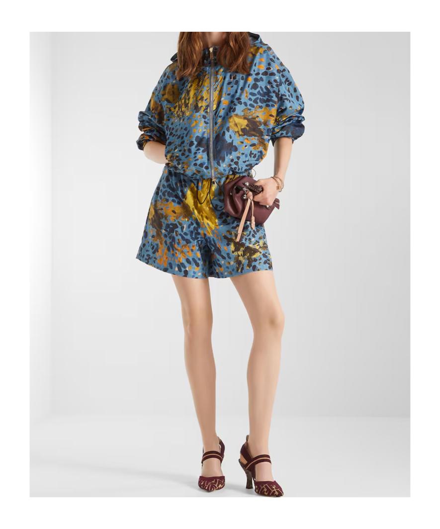 Fendi Multicolour Ff Nylon Printed Shorts In Multi