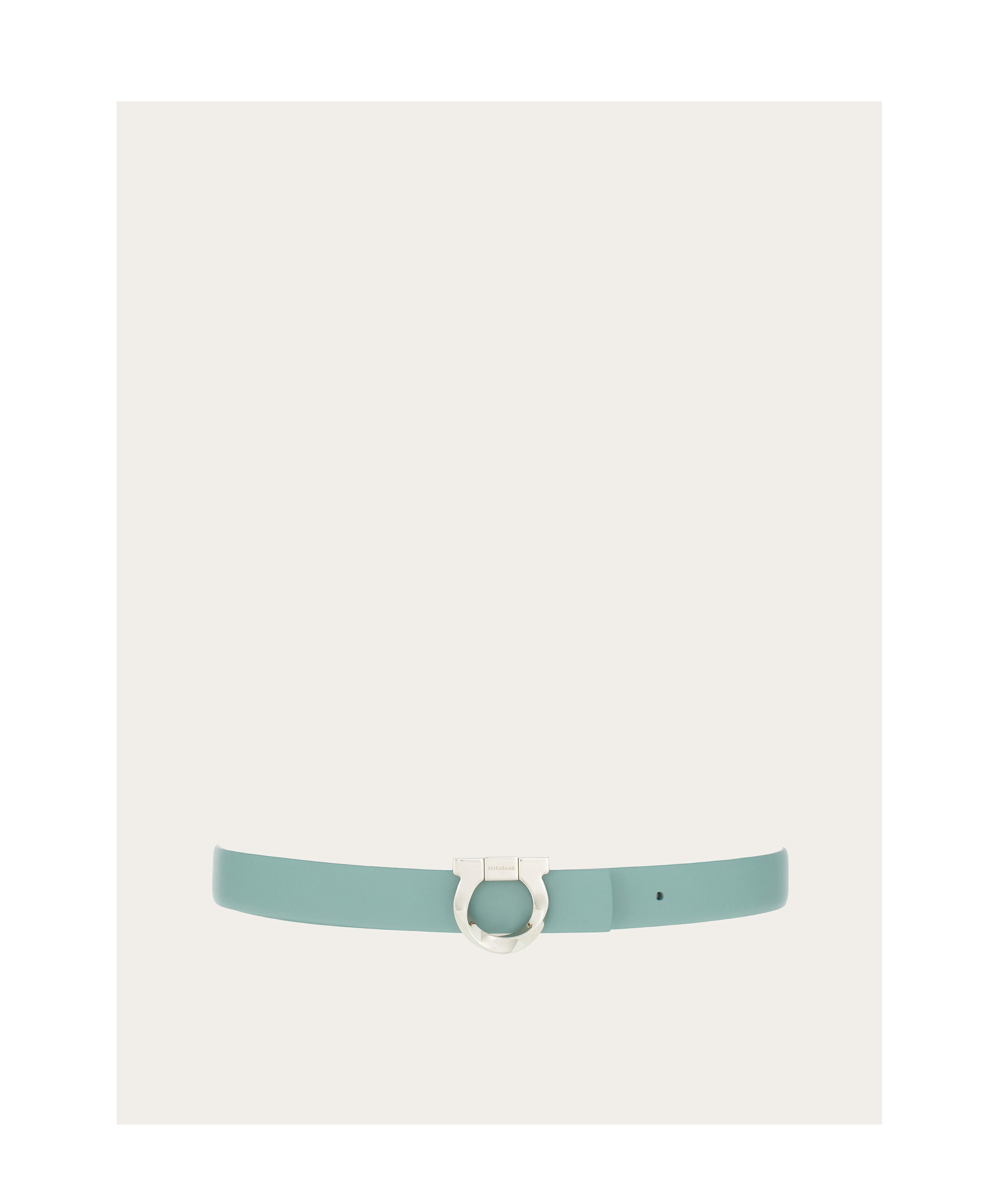 Ferragamo Gancini Double-sided Belt In Nude