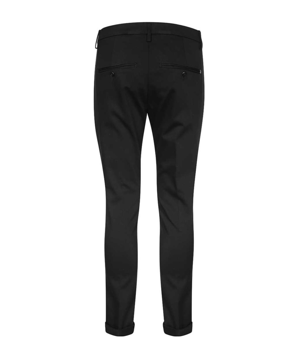 Dondup Gaubert Slim Flannel Trousers In Black