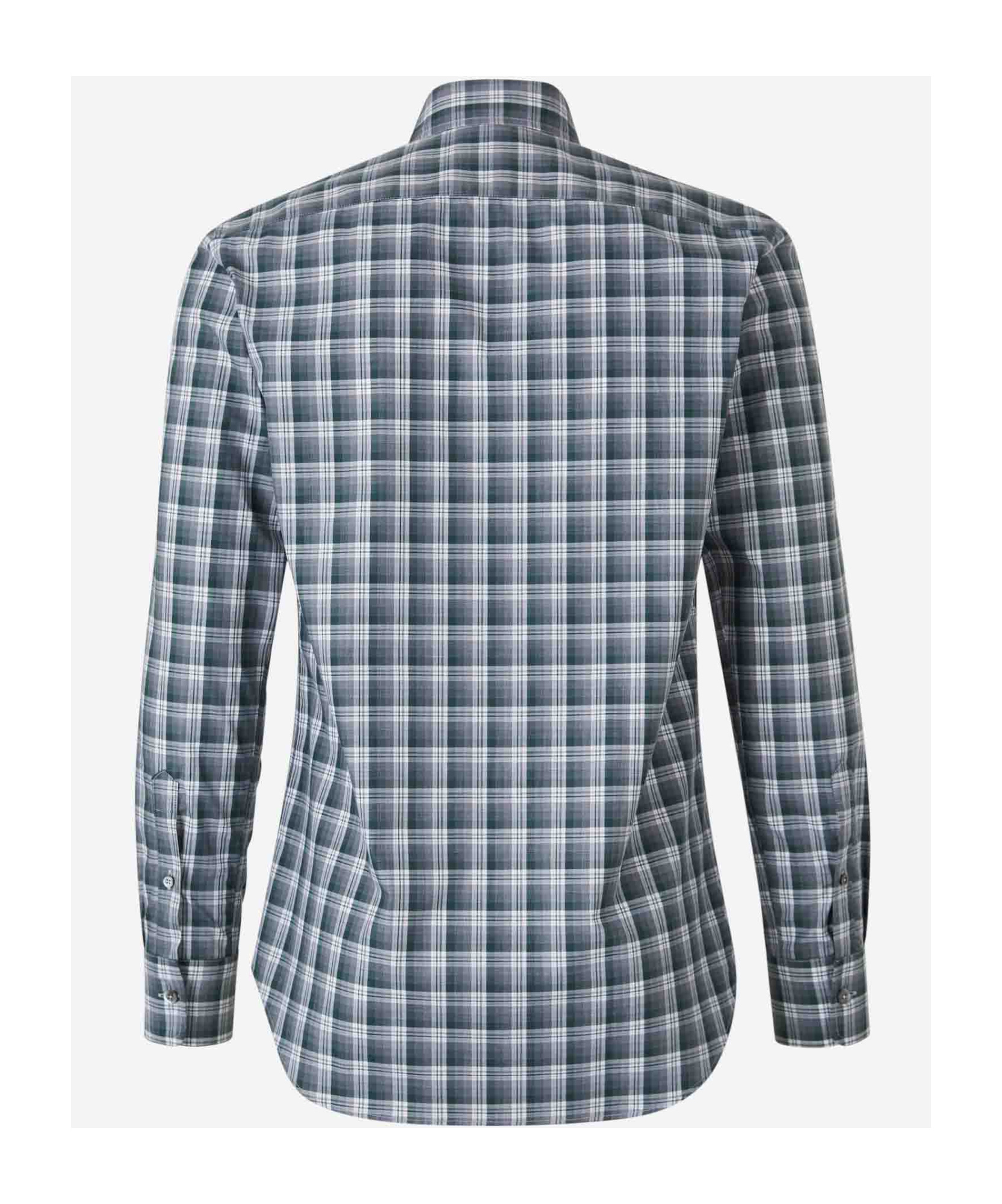 Canali Plaid Button-down Shirt In Gray
