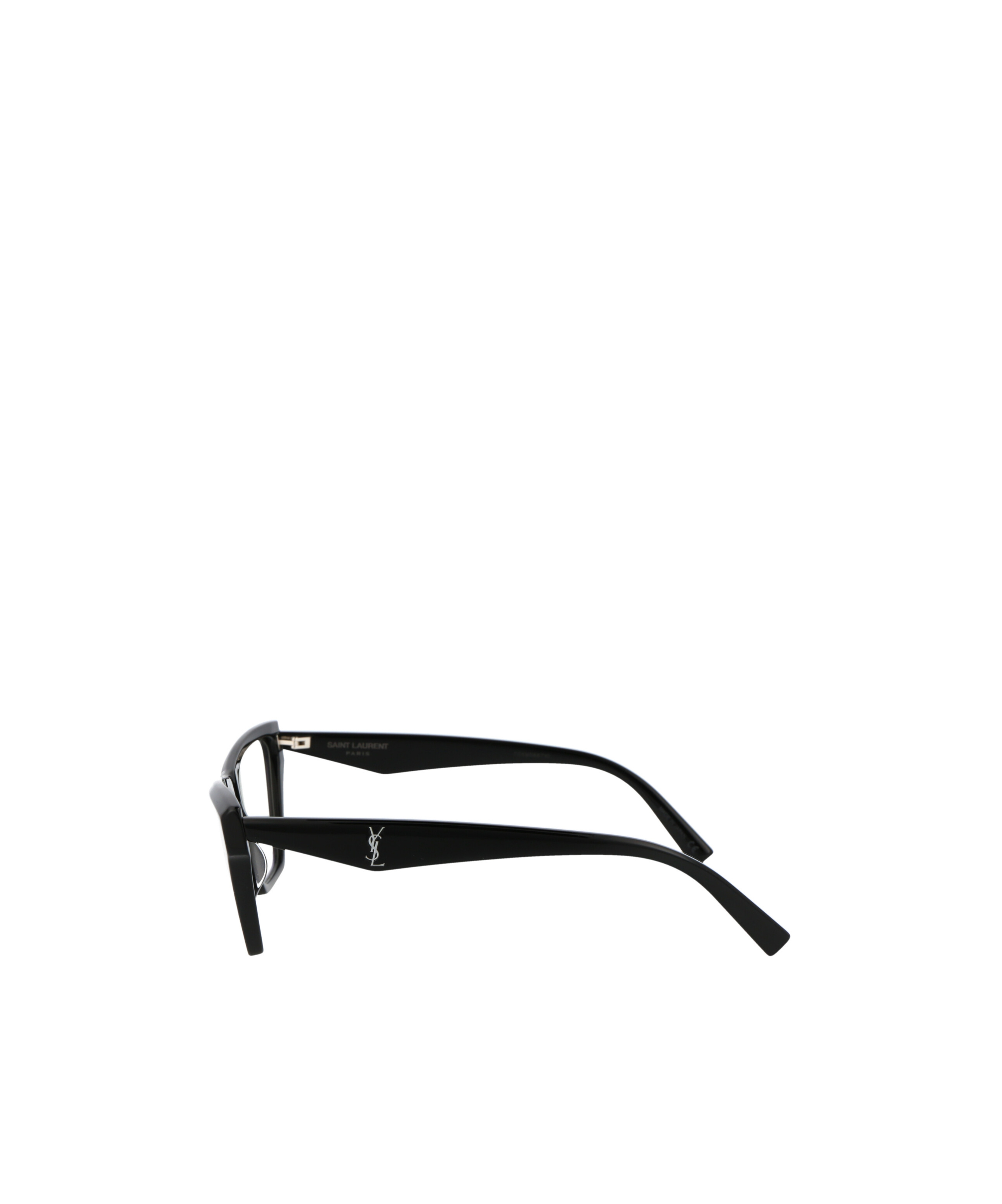 Saint Laurent Sl 737 Mica Thin Opt Linea Sl Logo 002 Havana Gloves In Black