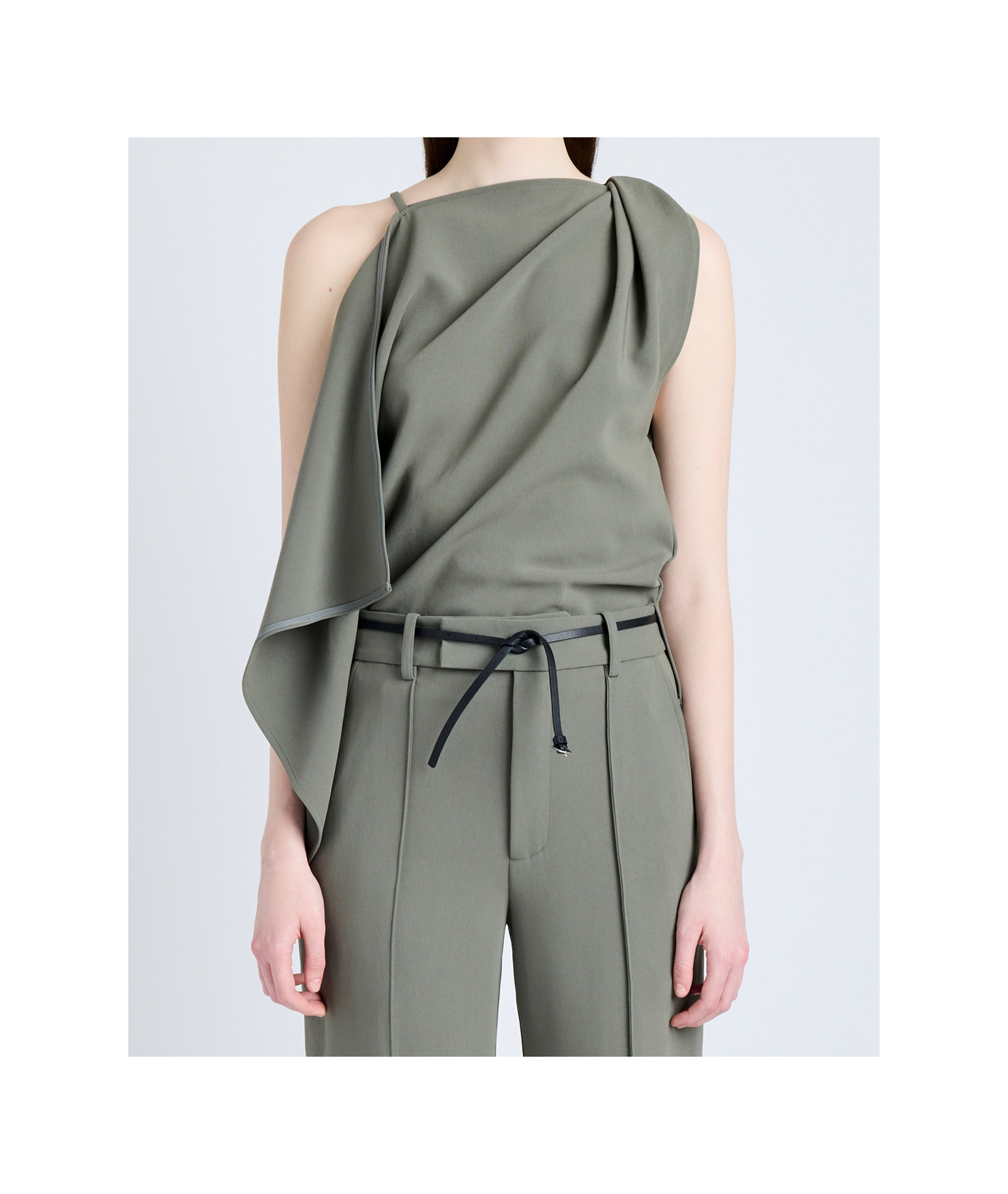 Shop Proenza Schouler Alyssa Top In Gray