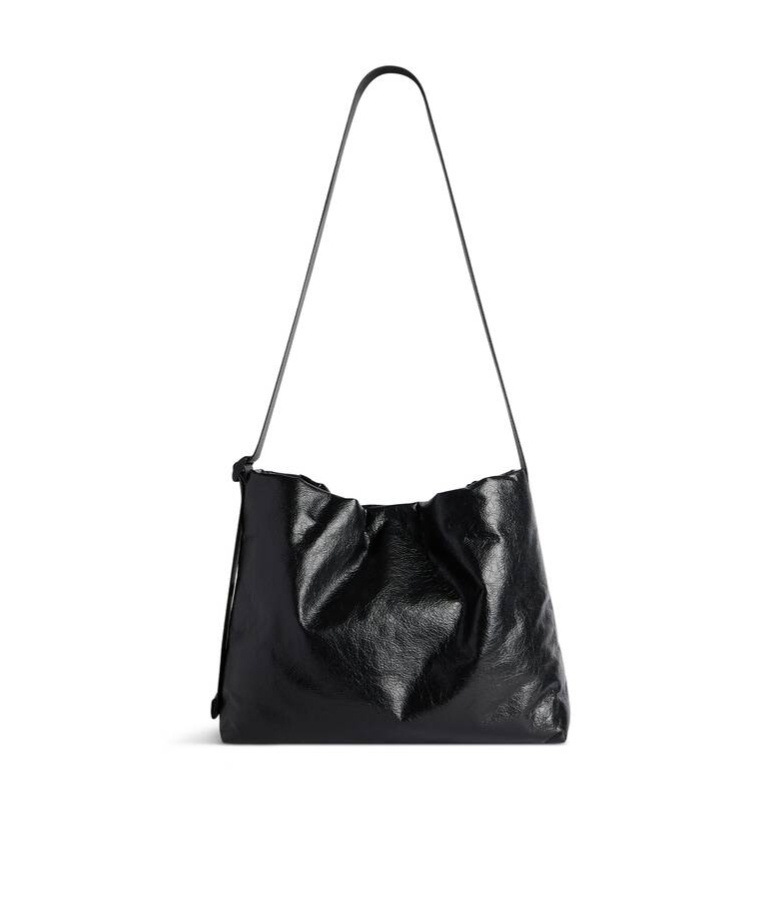 Balenciaga Monaco Small East-west Hobo Bag In Black