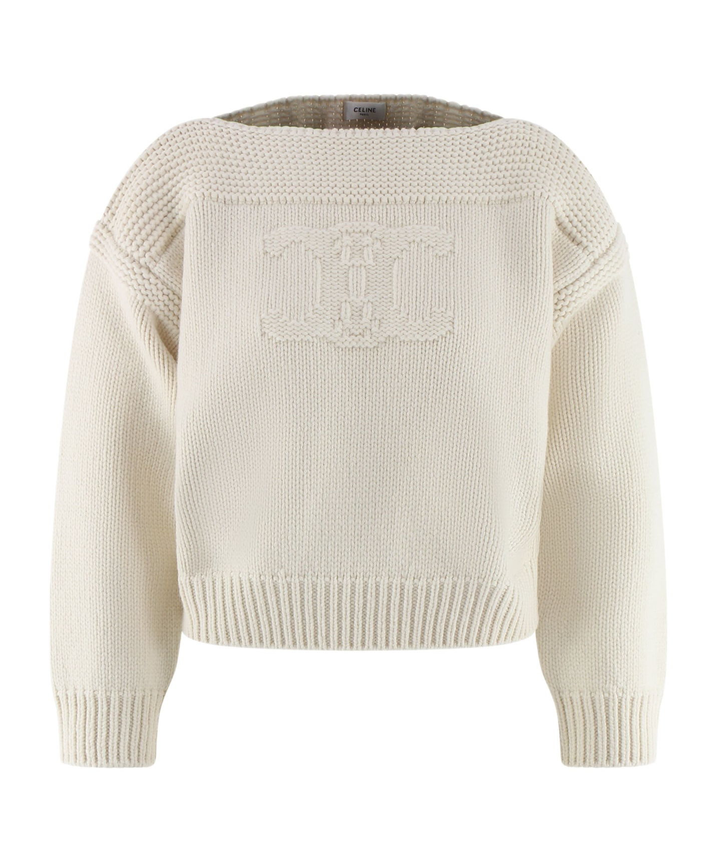 Celine Long-sleeved Sweater In Nude
