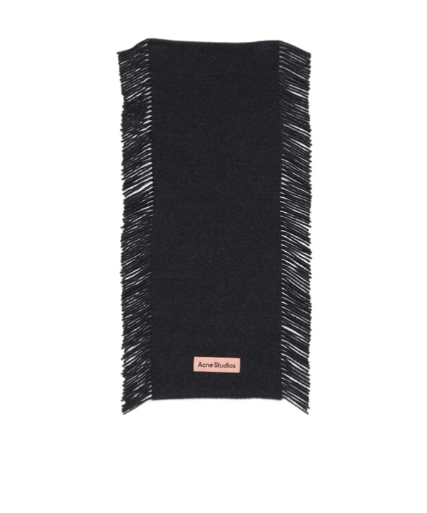 Shop Acne Studios Mélange Scarf In Black