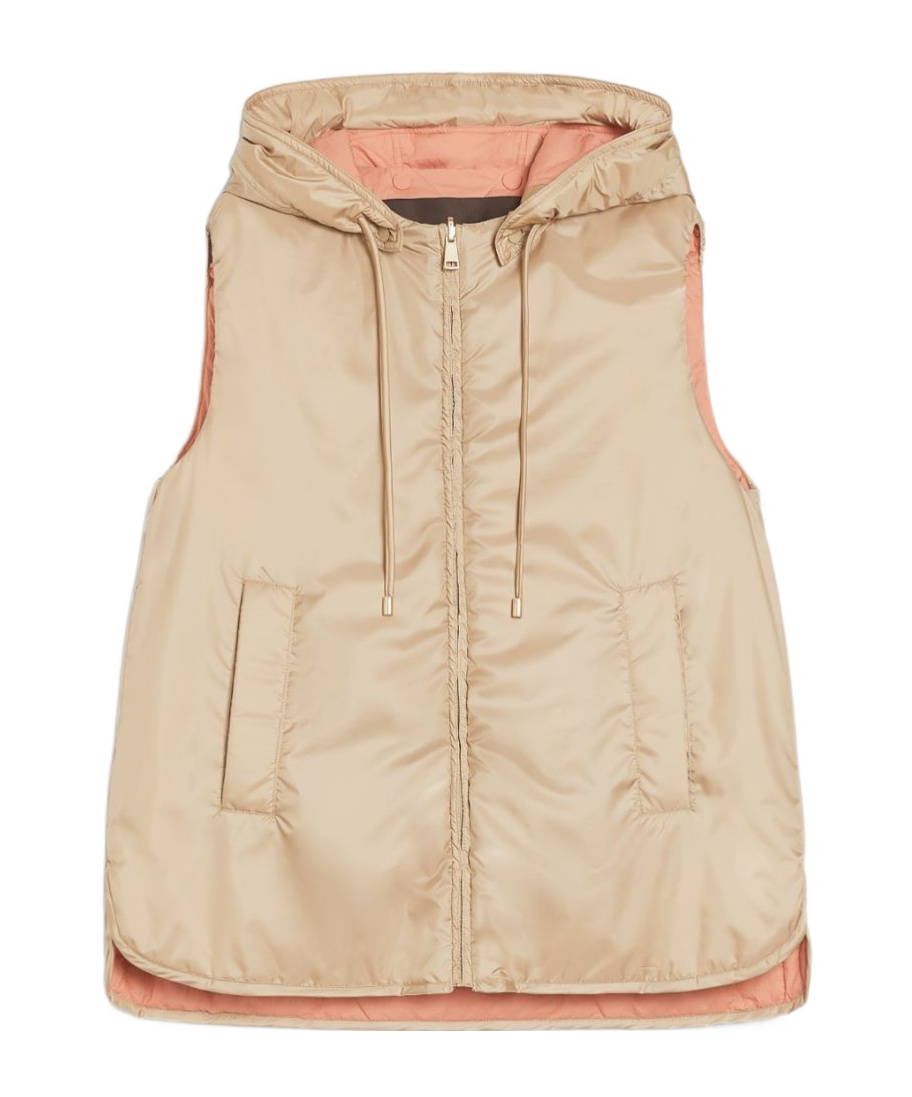 Weekend Max Mara Double-sided Vest In Nude