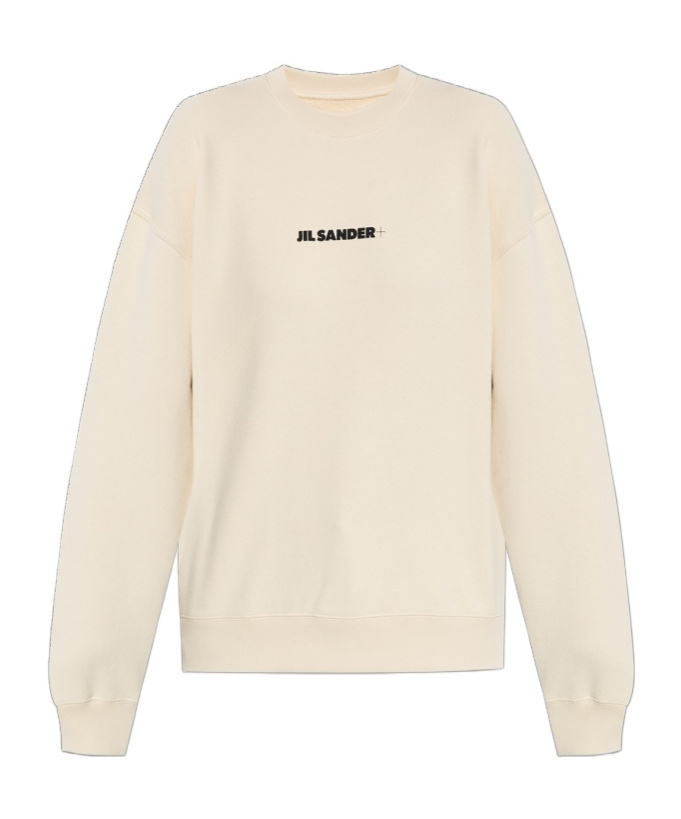 Jil Sander Ivory Cotton Sweatshirt In Neutral