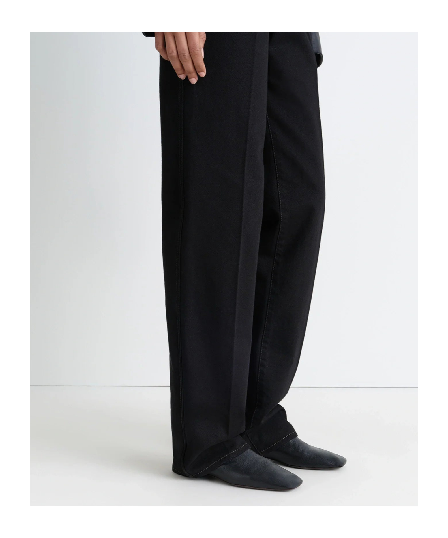 Lemaire Flat D'orsay Loafer In Black