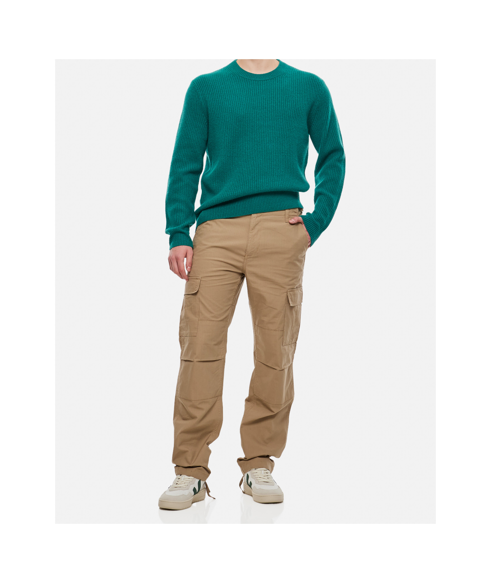 Carhartt Cole Cargo Pant In Beige Cotton In Brown