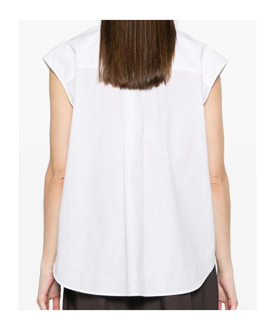 Shop P.a.r.o.s.h Sequin-embellished Sleeveless Shirt