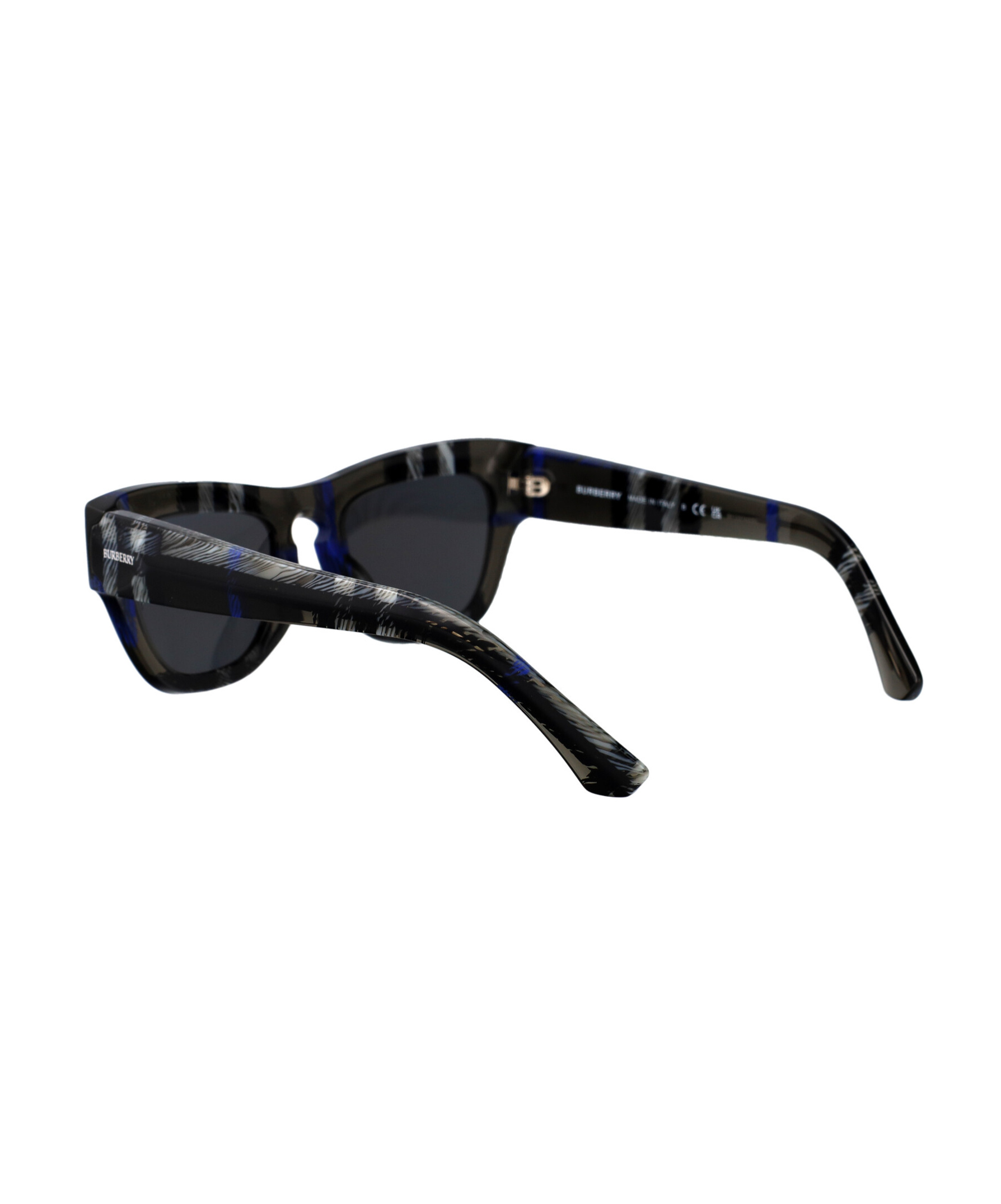 Burberry Check Sunglasses In Black