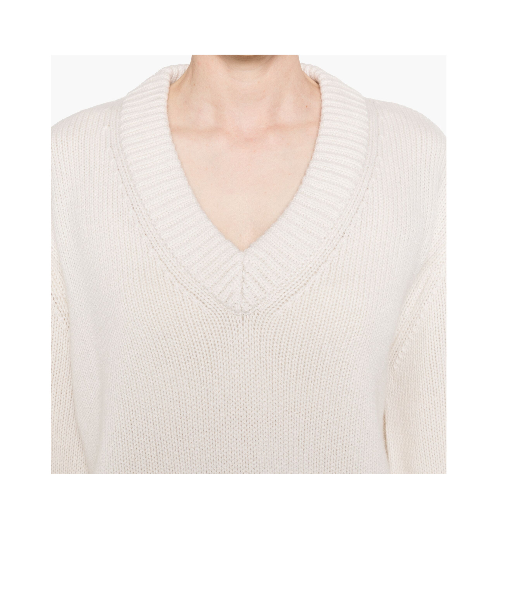 Lisa Yang Aletta Knitted Cashmere Jumper In White
