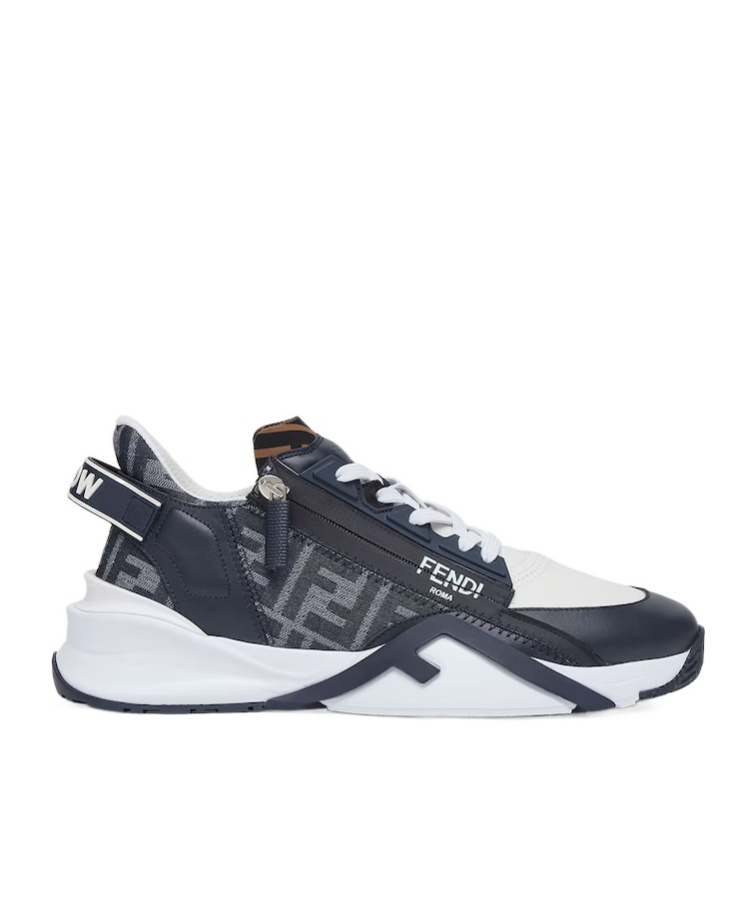 Fendi Mania Flow Runnning Sneakers In Black