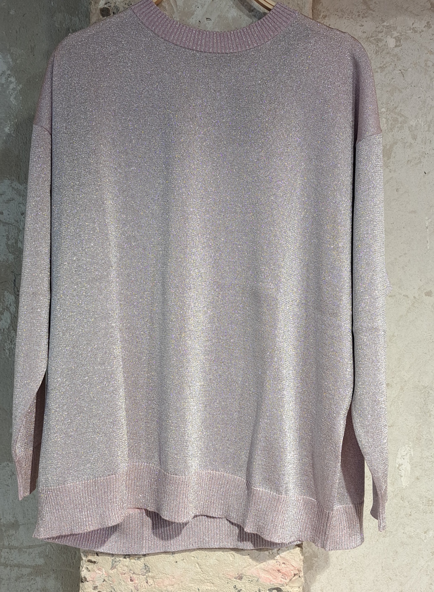 Shop Missoni Metallic Knit Jumper In Gray