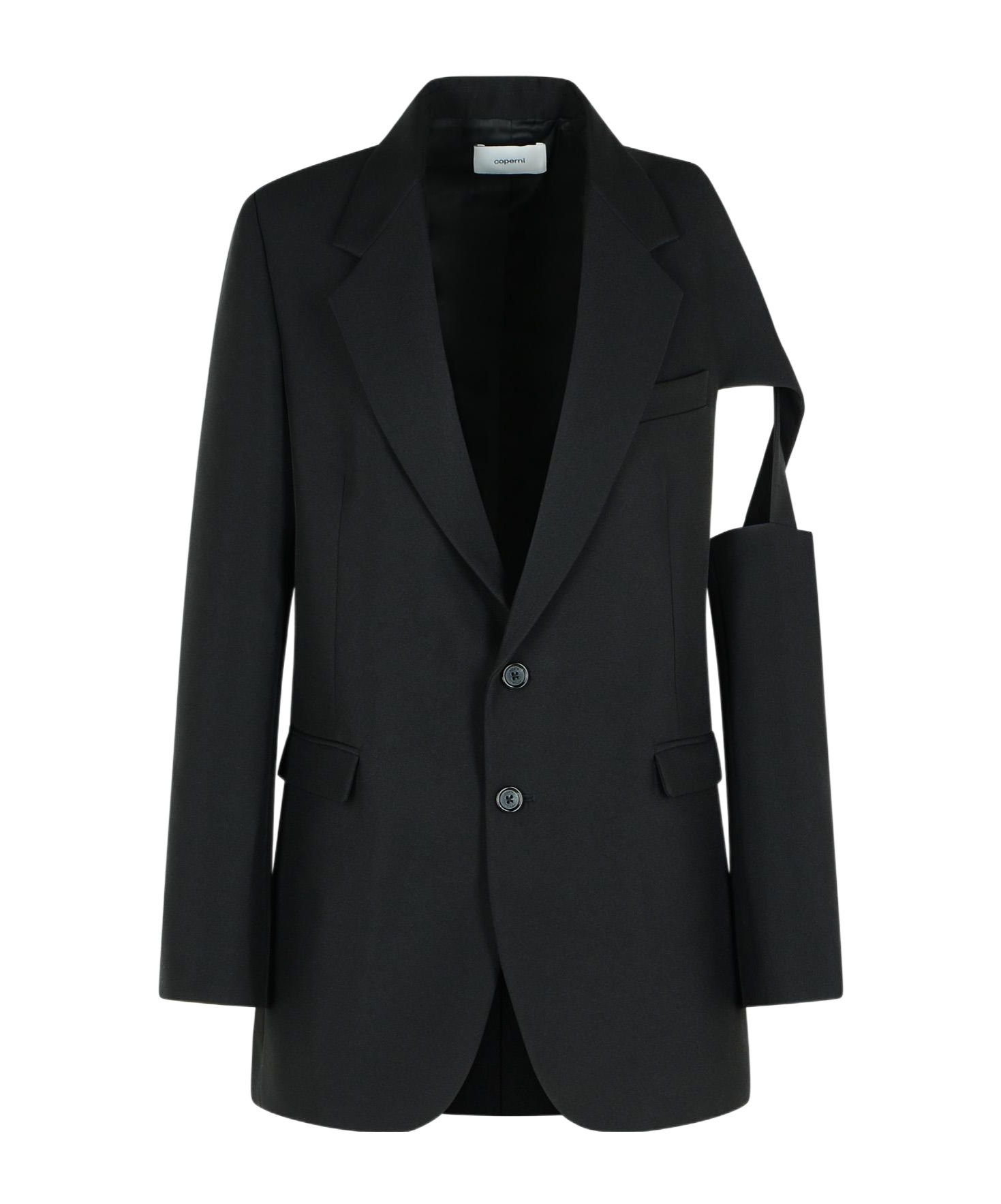 Coperni Cutout Detail Blazer Long Sleeves In Black