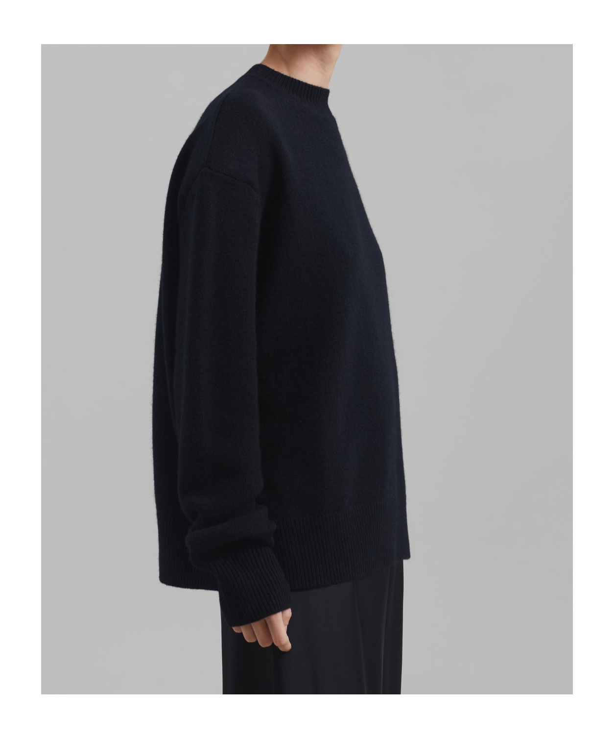 Shop The Frankie Shop Rafaela Padded Knit Sweater - Black