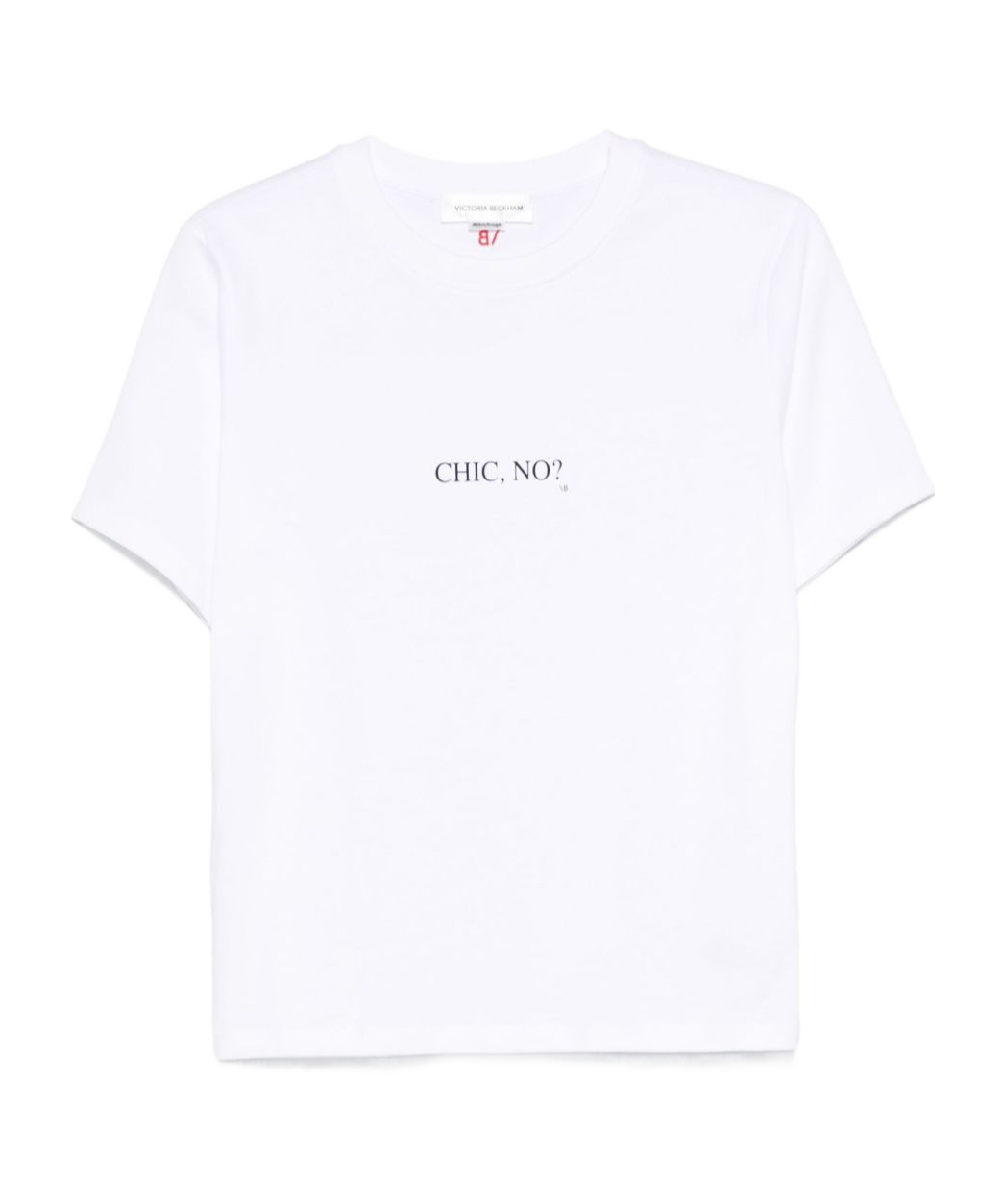 Victoria Beckham Womens White - Chic No Text-print Relaxed-fit Cotton-jersey T-shirt Xs In White
