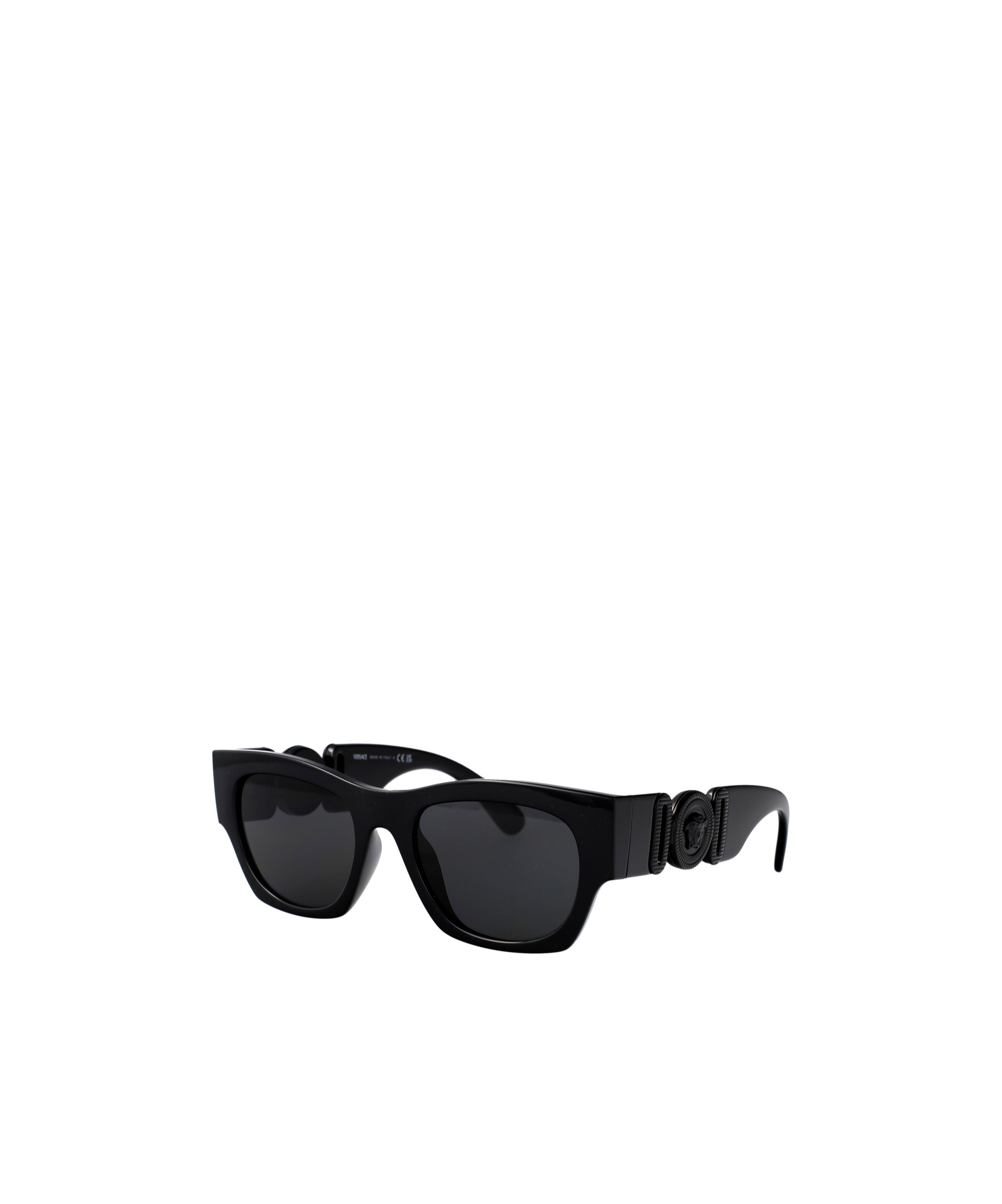 Versace Medusa Plaque Sunglasses In Black