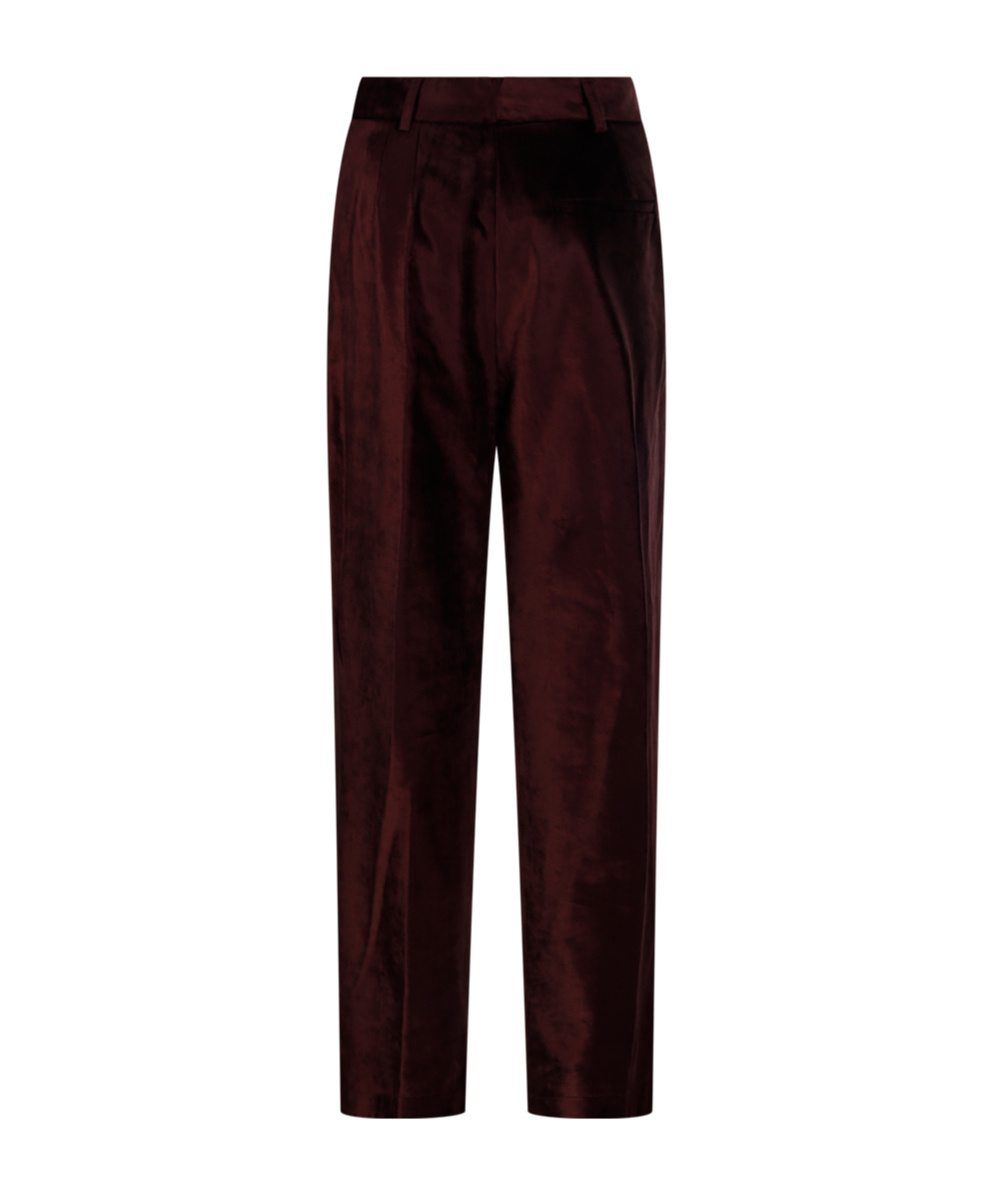 FORTE FORTE COTTON STRETCH VELVET PINCES PANT