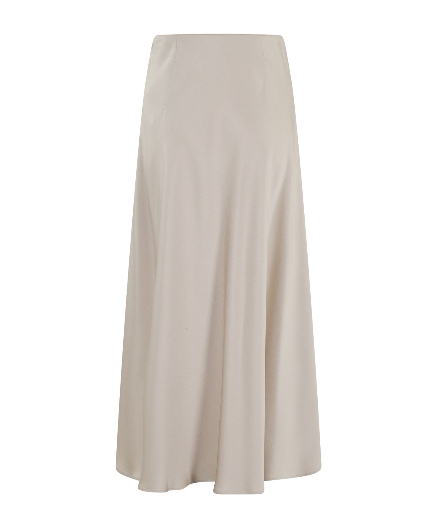 Herno Chantilly Midi Skirt With Elasticized Waistband In Neutral