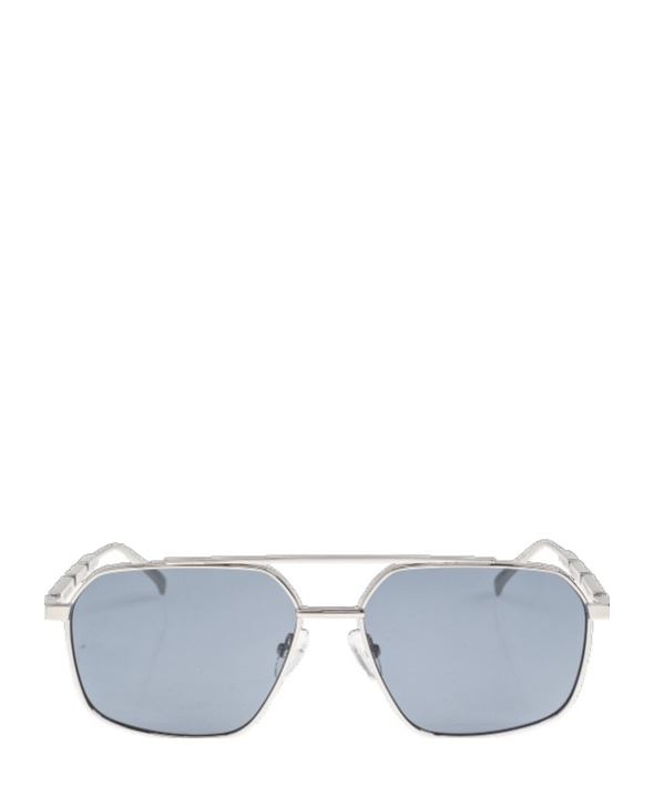 Alexander Mcqueen Eyewear Aviator Frame Sunglasses In Gray