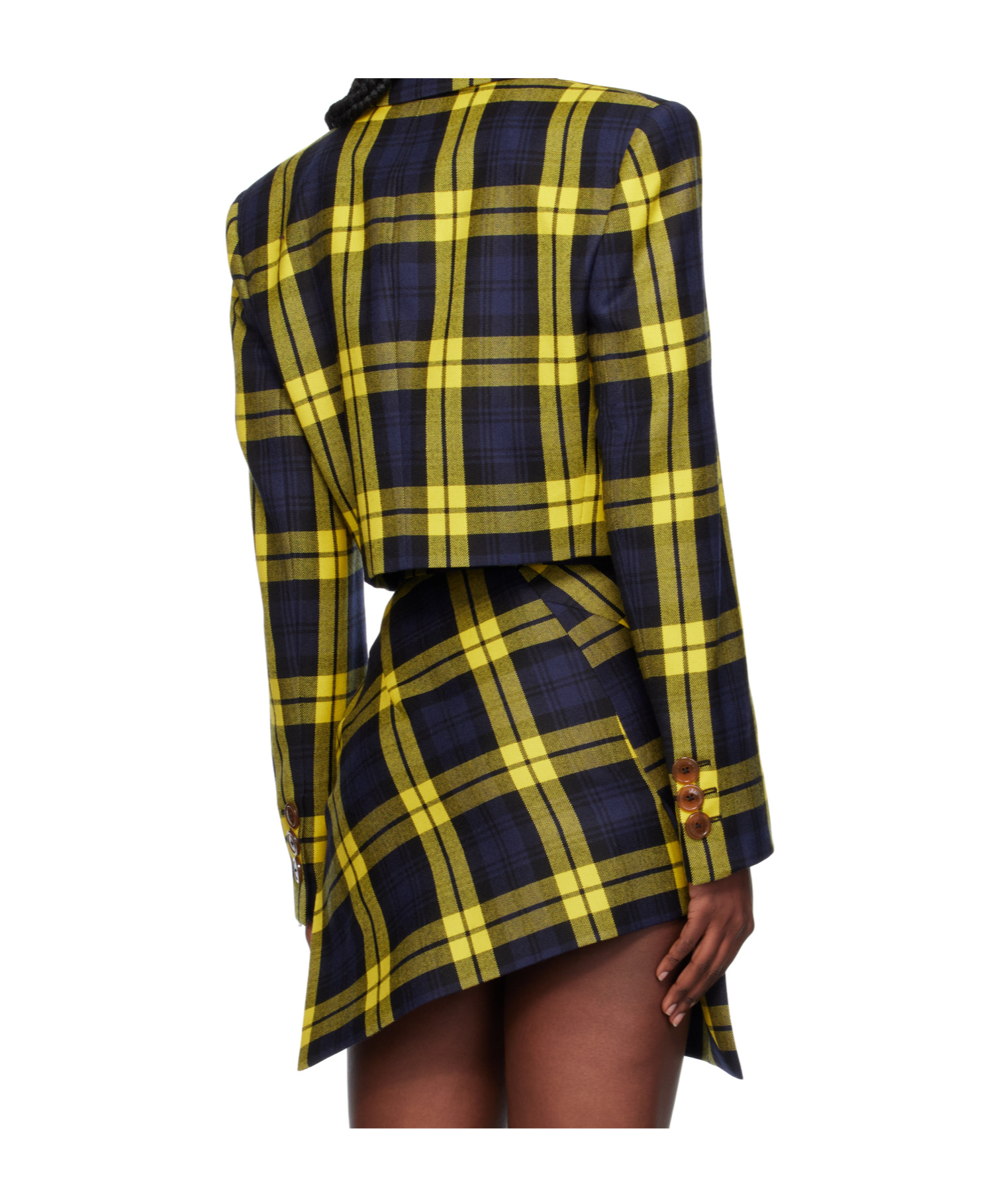 Vivienne Westwood Long Sleeve Cut Off Blazer In Green