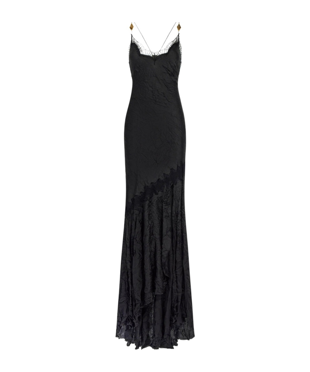 Shop Roberto Cavalli Sling Dress In Black