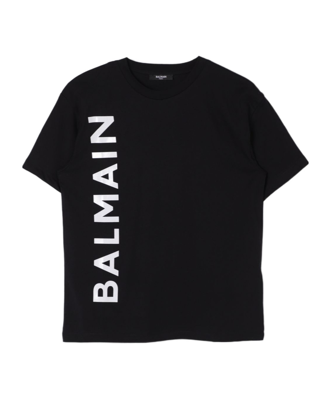 Balmain Logo-stamp T-shirt In Black