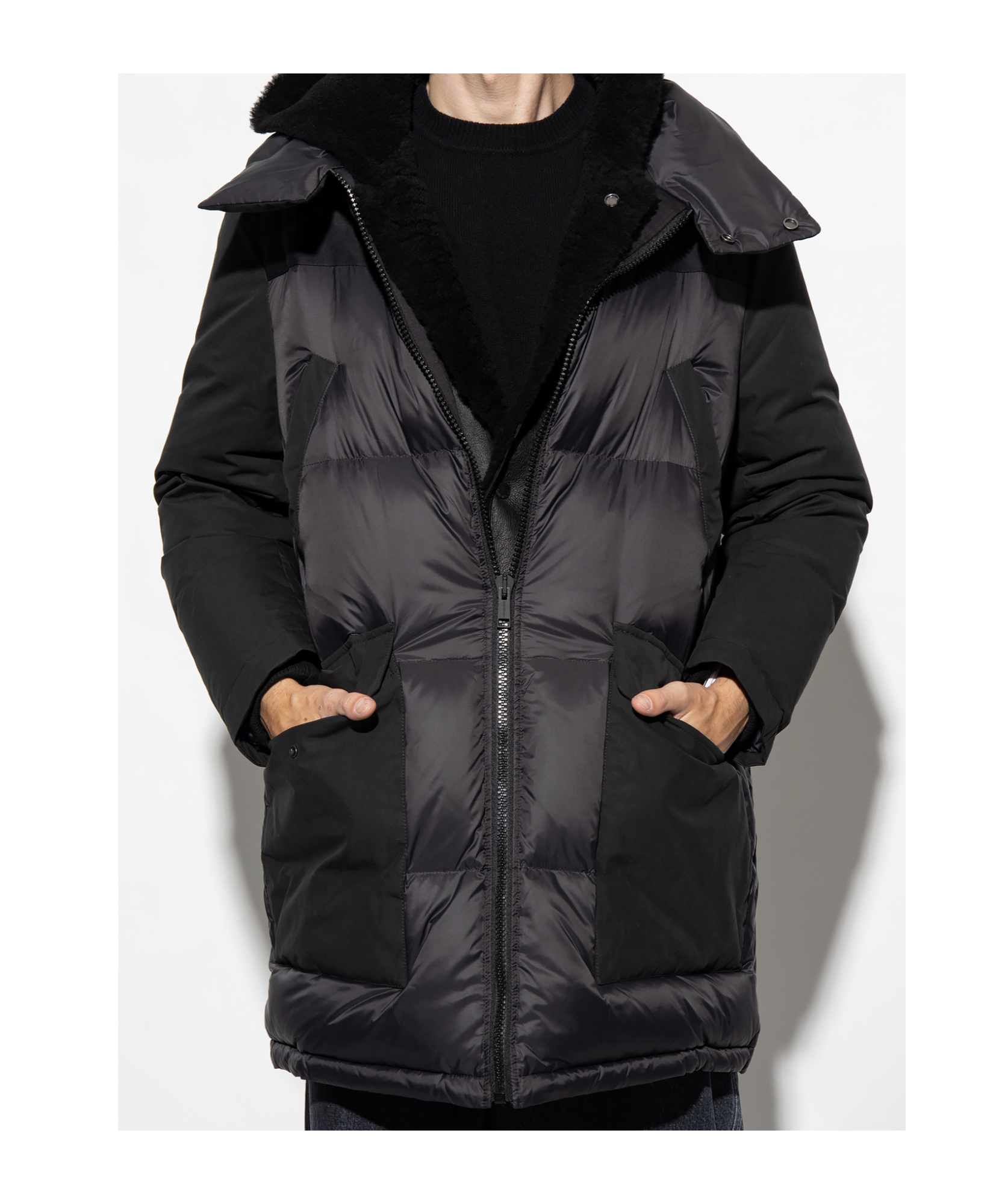 YVES SALOMON LONG-SLEEVED DOWN JACKET