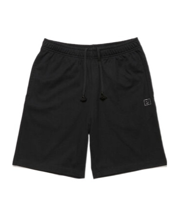 Acne Studios Organic-cotton Jersey Shorts In Black