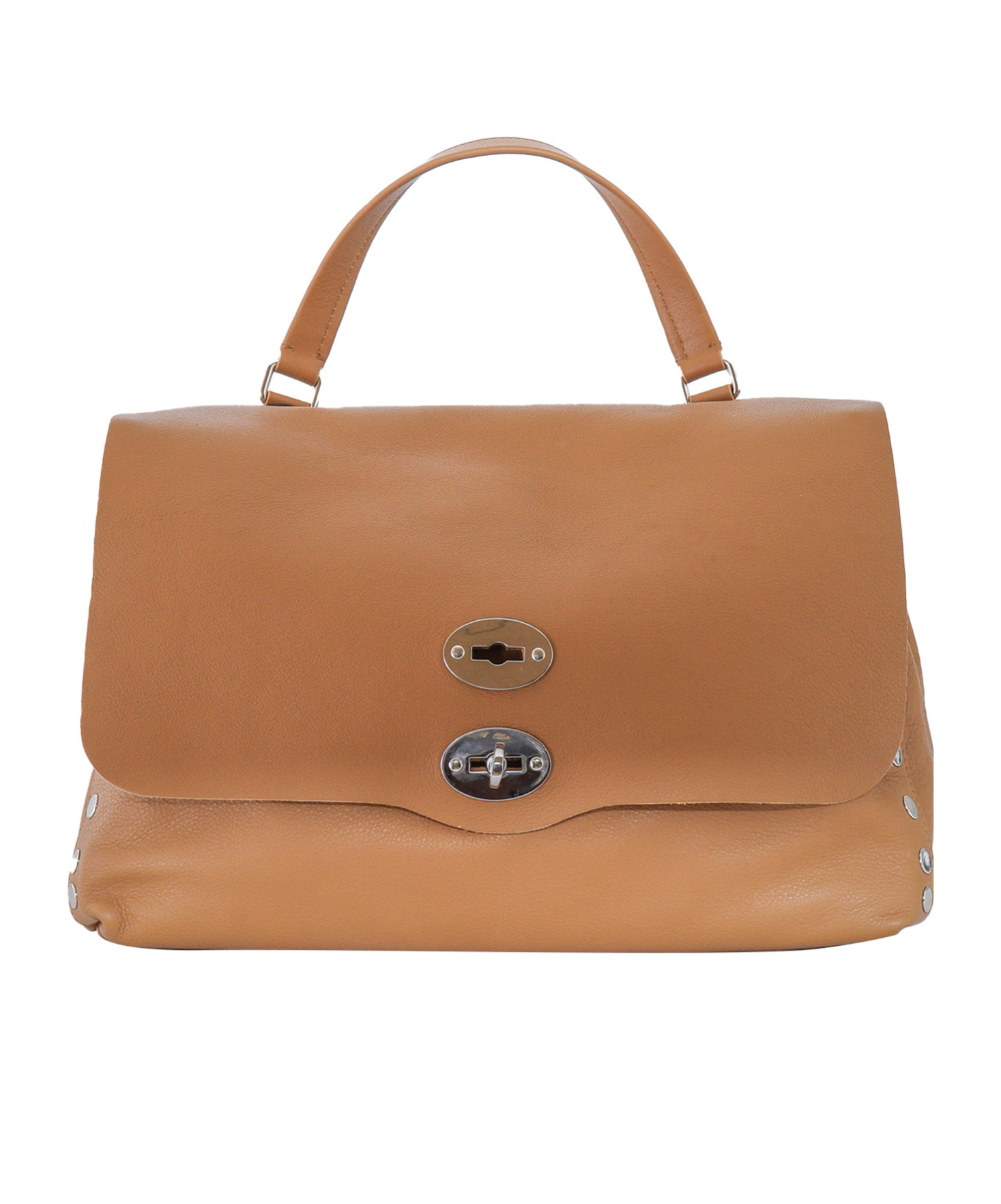 Shop Zanellato Flip Shoulder Bag In Brown