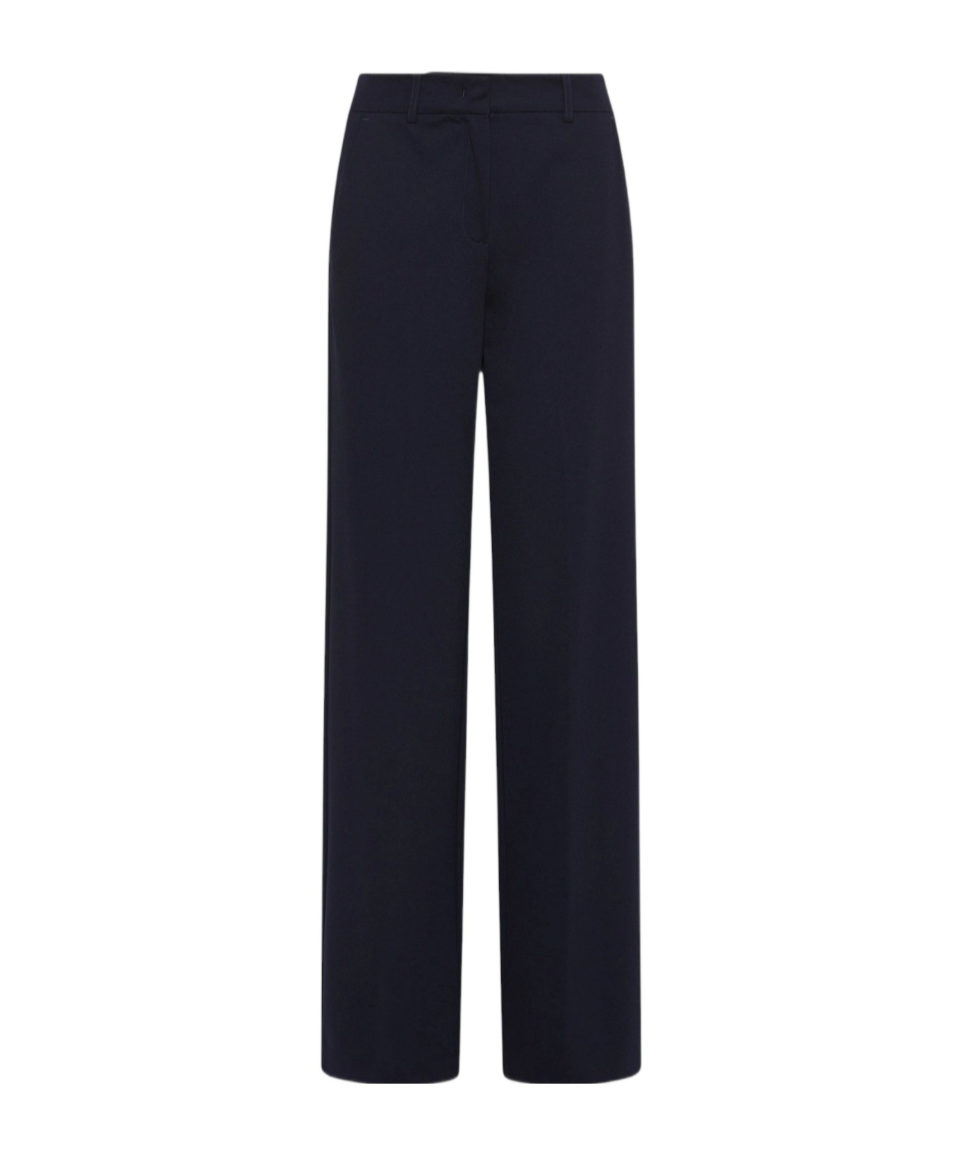 Marella Slim-fit Jersey Trousers - Navy In Blue