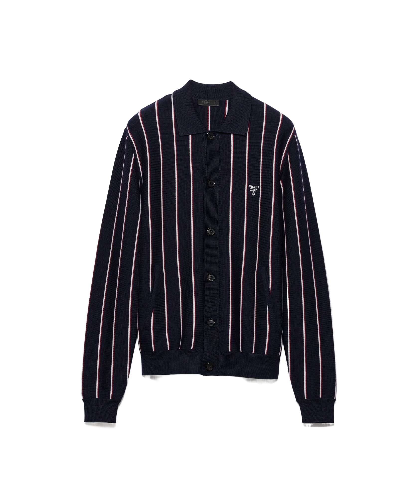 Prada Cardigan Aus Wolle Und Seide In Blue