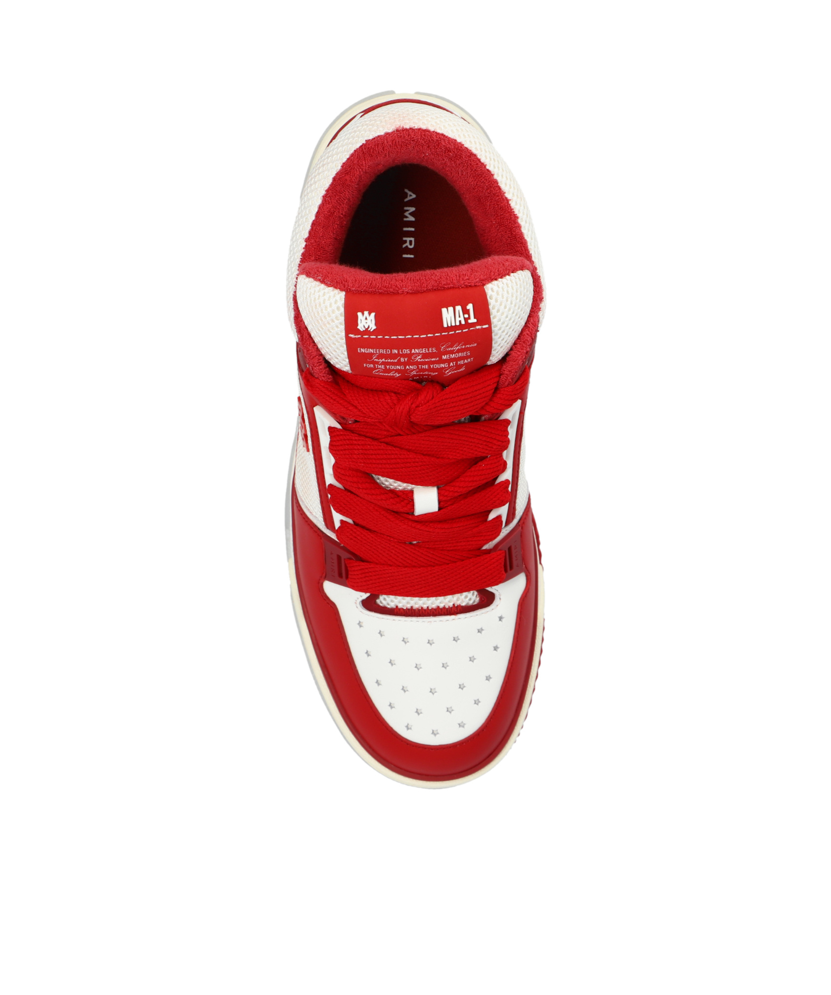 Shop Amiri Ma-1 Panelled Sneakers In Red